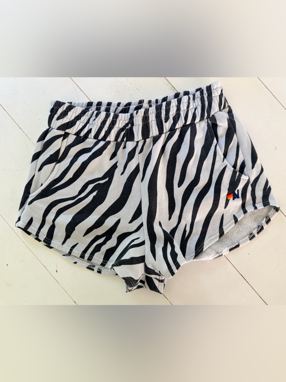 Aviator Nation Zebra Print shorts, sz M, Women’s. NWOT.